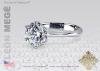 Platinum Solitaire Ring By Leon Megé R6305 Platinum Solitaire Ring By Leon Megé R6305